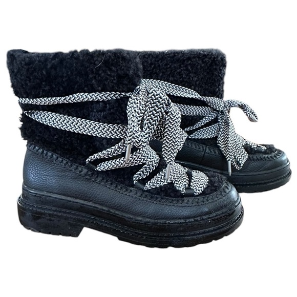 Splendid Women's Chunky Yuki Booties Boots Black Size 8 - Picture 1 of 7